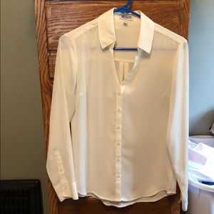 Express Cream Dress Shirt